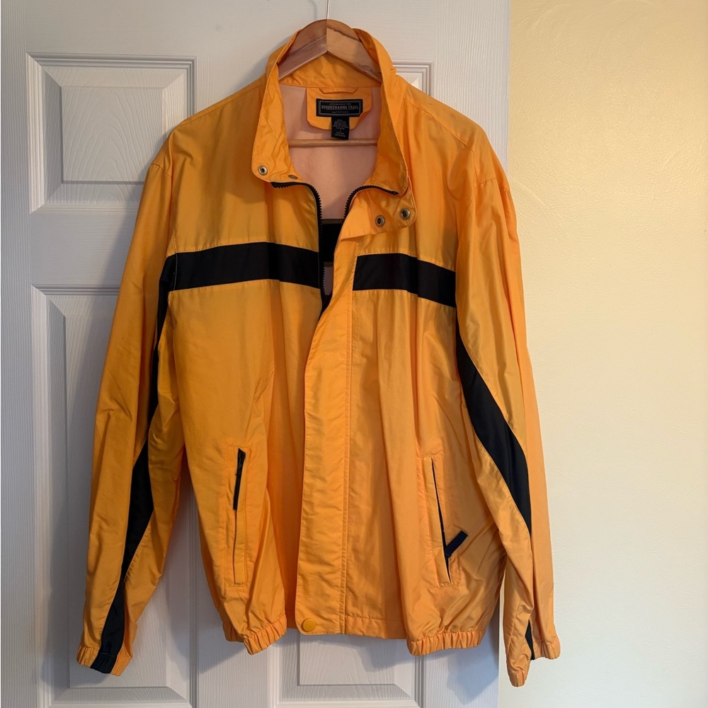 Susquehanna Trail Men's Yellow and Midnight Navy Windbreaker